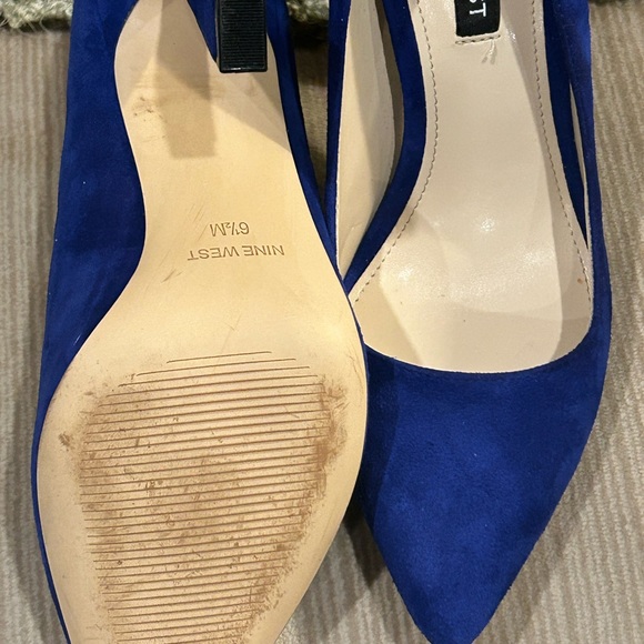🤩 Nine West Women’s Trendz Pointy Toe Pumps. Only worn one time. Beautiful 🤩 - Picture 7 of 9